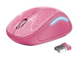 MOUSE USB OPTICAL WRL YVI FX/PINK 22336 TRUST