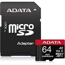 MEMORY MICRO SDXC 64GB W/ADAP./AUSDX64GUI3V30SHA2-RA1 ADATA