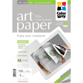 ColorWay ART Photo Paper T-shirt transfer (white)