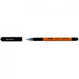STANGER Ball Point Pens 0,7 finepoint Softgrip with 1mm mine, black, Box 10 pc.s 18000300098