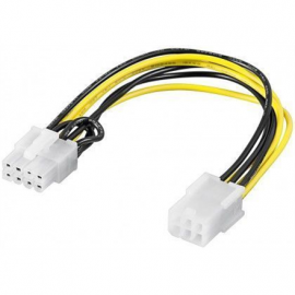 Goobay 93635 Power cable/adapter for PC graphics card; PCI-E/PCI Express; 6-pin to 8-pin