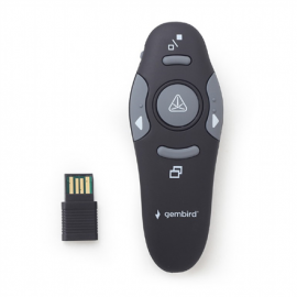 Gembird Wireless presenter with laser pointer WP-L-01 Black