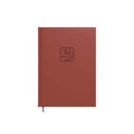 Planning notebook calendar 2024m. A5 brown