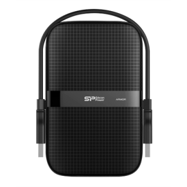 Silicon Power Portable Hard Drive Armor A60 1000 GB USB 3.2 Black