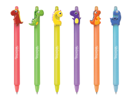 Retractable erasable pen Colorino Dinosaurs