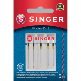 Singer Microtex Needle 80/12 5PK