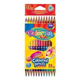 Colorino Kids Triangular coloured pencils 12 pcs / 24 colours