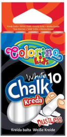 Colorino Kids Dustless chalk white 10 pcs