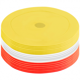 Pure2Improve Rubber Training Markers Red/White/Yellow