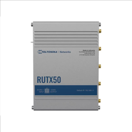 INDUSTRIAL 5G ROUTER | RUTX50 | 802.11ac | 867 Mbit/s | 10/100/1000 Mbps Mbit/s | Ethernet LAN (RJ-4