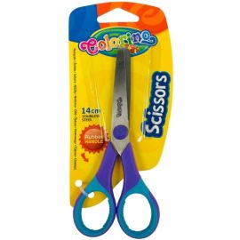 Colorino Kids Scissors 13.5 cm with rubber handle blister