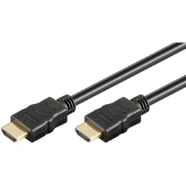 Goobay High Speed HDMI Cable with Ethernet  60616  Black
