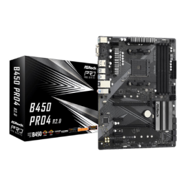 ASRock | B450 PRO4 R2.0 | Processor family AMD | Processor socket AM4 | DDR4 | Supported hard disk d