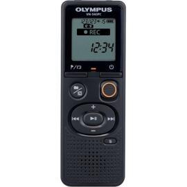 Olympus Digital Voice Recorder (OM Branded) VN-540PC Segment display 1.39' WMA Black