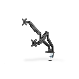 Digitus Desk Mount Universal Dual Monitor Mount with Gas Spring and Clamp Mount Swivel