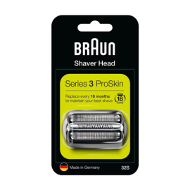 Braun 32S Shaver Replacement Head for Series 3 Silver/Black