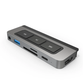 HyperDrive Media 6-in-1 USB-C Hub for iPad Pro/Air | HDMI ports quantity 1