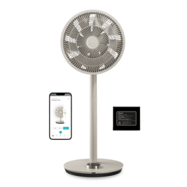 Duux | Fan with Battery Pack | Whisper Flex Smart | Stand Fan | Greige | Diameter 34 cm | Number of 