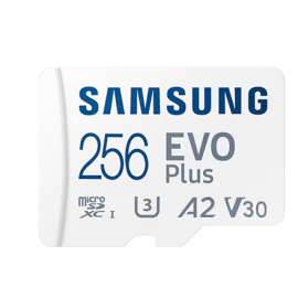 Samsung | MicroSD Card | EVO Plus | 256 GB | microSDXC Memory Card | Flash memory class U3