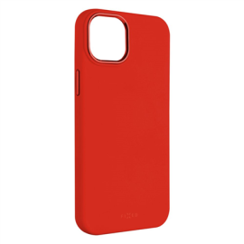 Fixed | MagFlow | Back cover | Apple | iPhone 15 Plus | Liquid silicon | Red