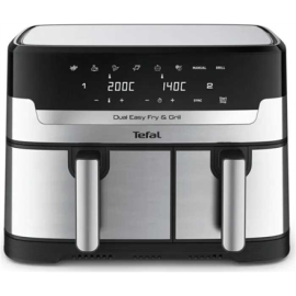 TEFAL Fryer | EY905D10 | Capacity 5.2+3.1 L | Hot air technology | Stainless Steel/Black