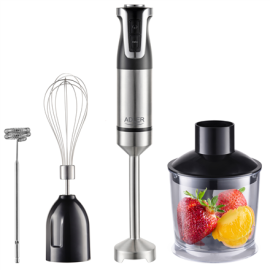 Adler AD 4627 | Hand Blender Set | 1800 W | Number of speeds 20 | Turbo mode | Chopper | Stainless S