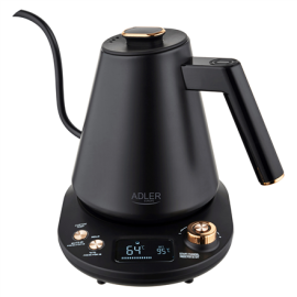 Adler Kettle | AD 1349 | Electric | 1100 W | 1 L | Stainless steel | 360° rotational base | Black/G