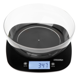 Adler Kitchen Scale with a bowl | MS 3179b | Graduation 1 g | Display type LCD | Black