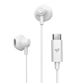 Energy Sistem Wired Earphones | EasyPods Type C | Built-in microphone | USB-C | Snow