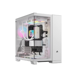Corsair Dual Chamber PC Case | iCUE LINK 6500X RGB | White | Mid Tower | Power supply included No | 