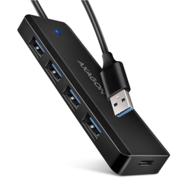 AXAGON Travel four-port USB-A 5Gbps hub | HUE-C1A