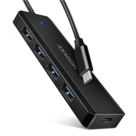 AXAGON Travel four-port USB-C 5Gbps hub | HUE-C1C