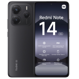 Xiaomi Redmi Note 14 | Midnight Black | 6.67 " | AMOLED | 1080 x 2400 pixels | Mediatek | Internal R