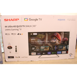 Sharp | 65GR8265E | 65 | Smart TV | Google TV | UHD | DAMAGED PACKAGING