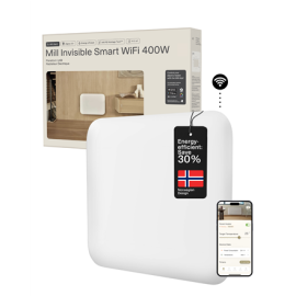 Mill Invisible Smart WiFi Heater | PA400WIFI4 | Panel Heater | 400 W | Suitable for rooms up to 4-6