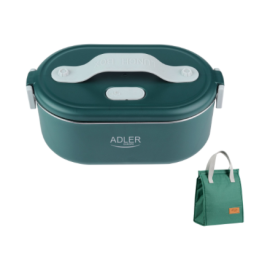 Adler | Electric lunch box with thermal bag | AD 4522 | 0.8 L | Plastic/Stainless steel | Green | Li