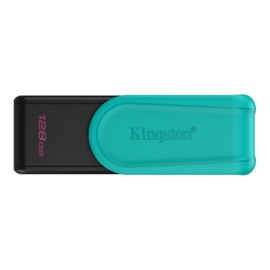 Kingston USB Flash Drive | DataTraveler Exodia S | 128 GB | USB 3.2 Gen 1 | Black/Turquoise