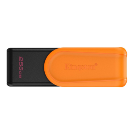 Kingston USB Flash Drive | DataTraveler Exodia S | 256 GB | USB 3.2 Gen 1 | Black/Orange