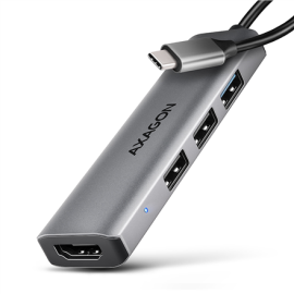 AXAGON USB-C 5Gbps STARTER 4in1 Hub | HMC-H3A