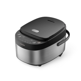Philips Mini rice cooker | HD3093/80 3000 series | 600 W | 0.85 L | Number of programs 8 | Black/Sta