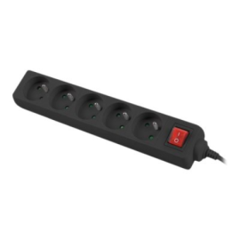 Lanberg Cable Power Strip 3M 5X French Outlets with Switch