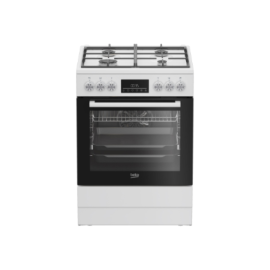 BEKO Cooker | FBM62330GWDTN | Hob type Gas | Oven type Electric | White | Width 60 cm | Grilling | L