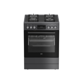 BEKO Cooker | FBM62330GADSN | Hob type Gas | Oven type Electric | Grey | Width 60 cm | Grilling | LE
