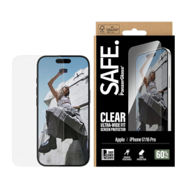 PanzerGlass Screen protector | Apple | iPhone 16 Pro/iPhone 17 | Transparent | Ultra-Wide Fit w. Eas