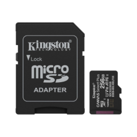 Kingston Canvas Select Plus | 256 GB | microSD | Flash memory class Class 10