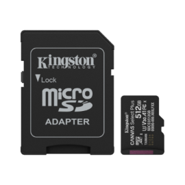 Kingston Canvas Select Plus | 512 GB | microSD | Flash memory class Class 10