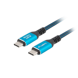 Lanberg USB-C M/M 4.0 CABLE 240W 8K 60HZ | CA-CMCM-44CU-0005-BK