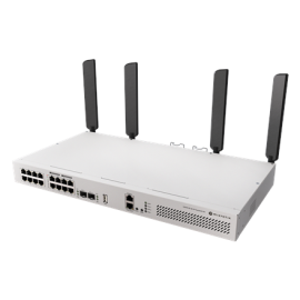 MikroTik Cloud Router Switch with RouterOS L5 Rackmount Case | CRS418-8P-8G-2S+5axQ2axQ-RM
