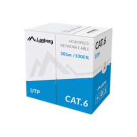 Lanberg | LAN Cable Cat.6 UTP Solid CU CPR + Fluke Passed | LCU6-11CU-0305-S