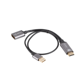 Lanberg HDMI (M) to Displayport (F) Adapter 4K on cable 20cm
